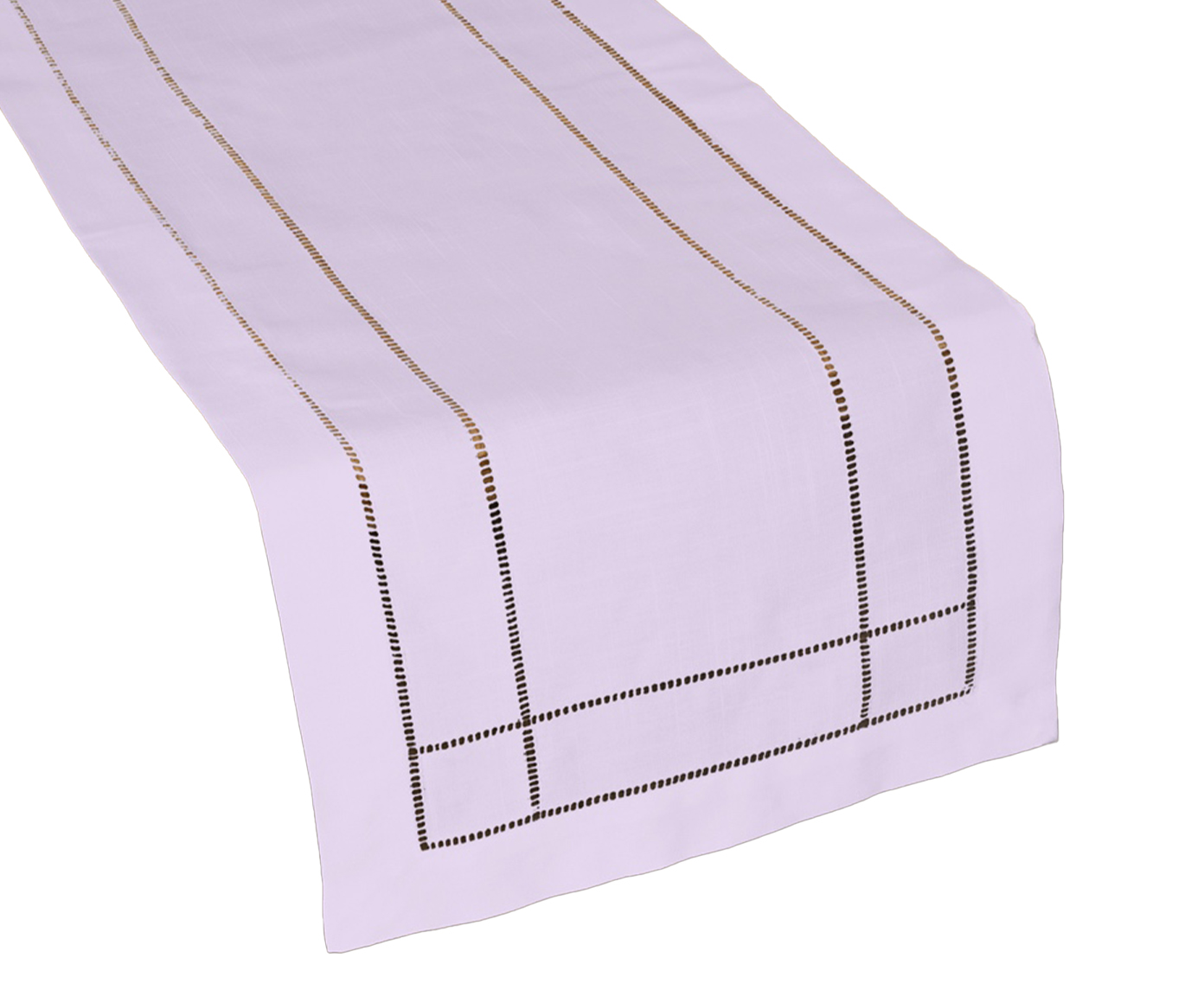 Caminho de Mesa com Ponto Ajour Lavanda - image 0