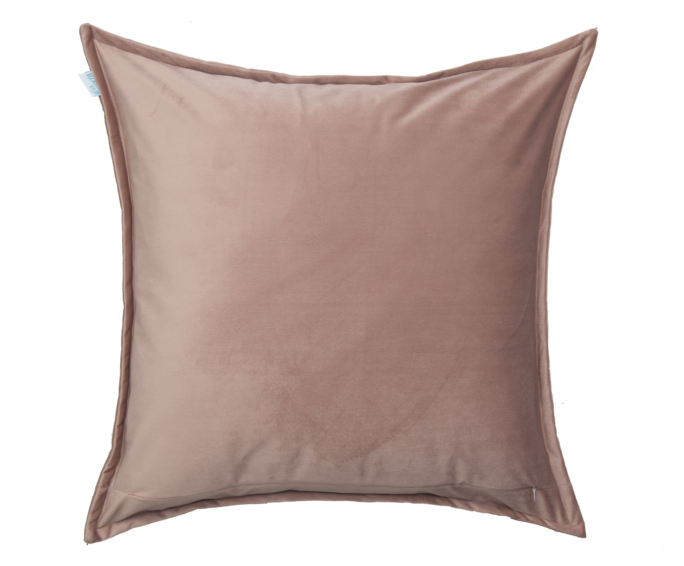 Almofada em Veludo Zig Zag Ros&eacute; - image 1