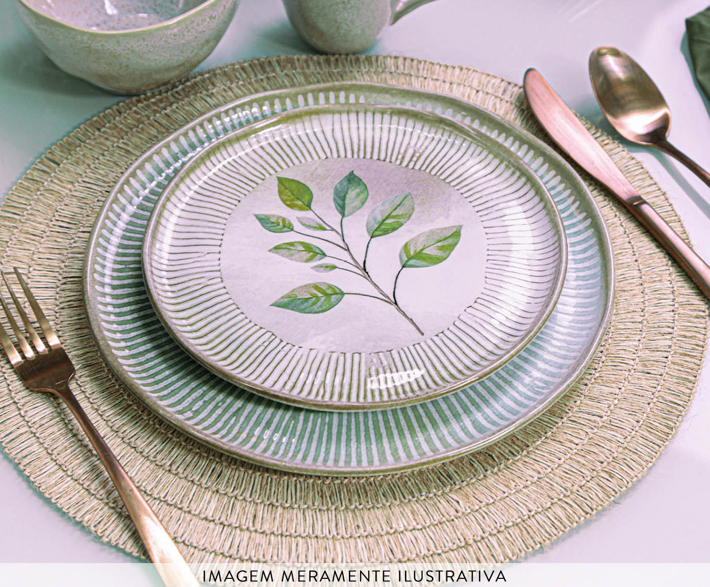 Aparelho de Jantar Bio Evergreen Floral - 30P&ccedil;s image number 5