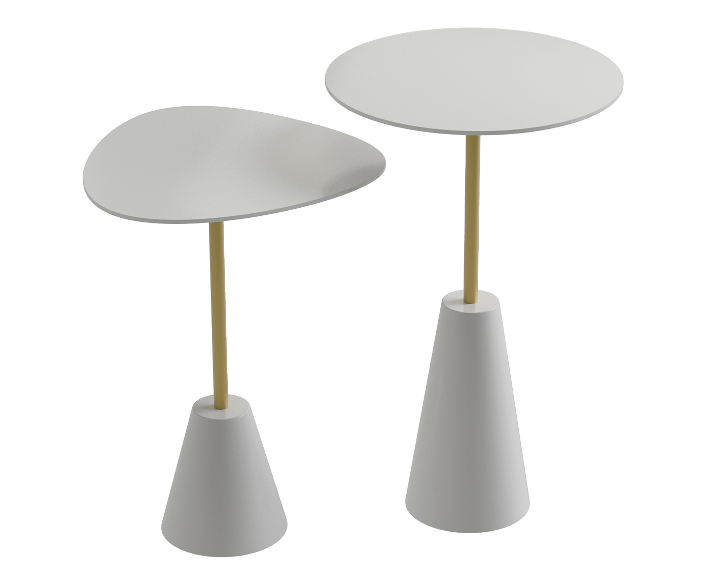 Conjunto Mesa de Canto Napoli Fendy - image 0