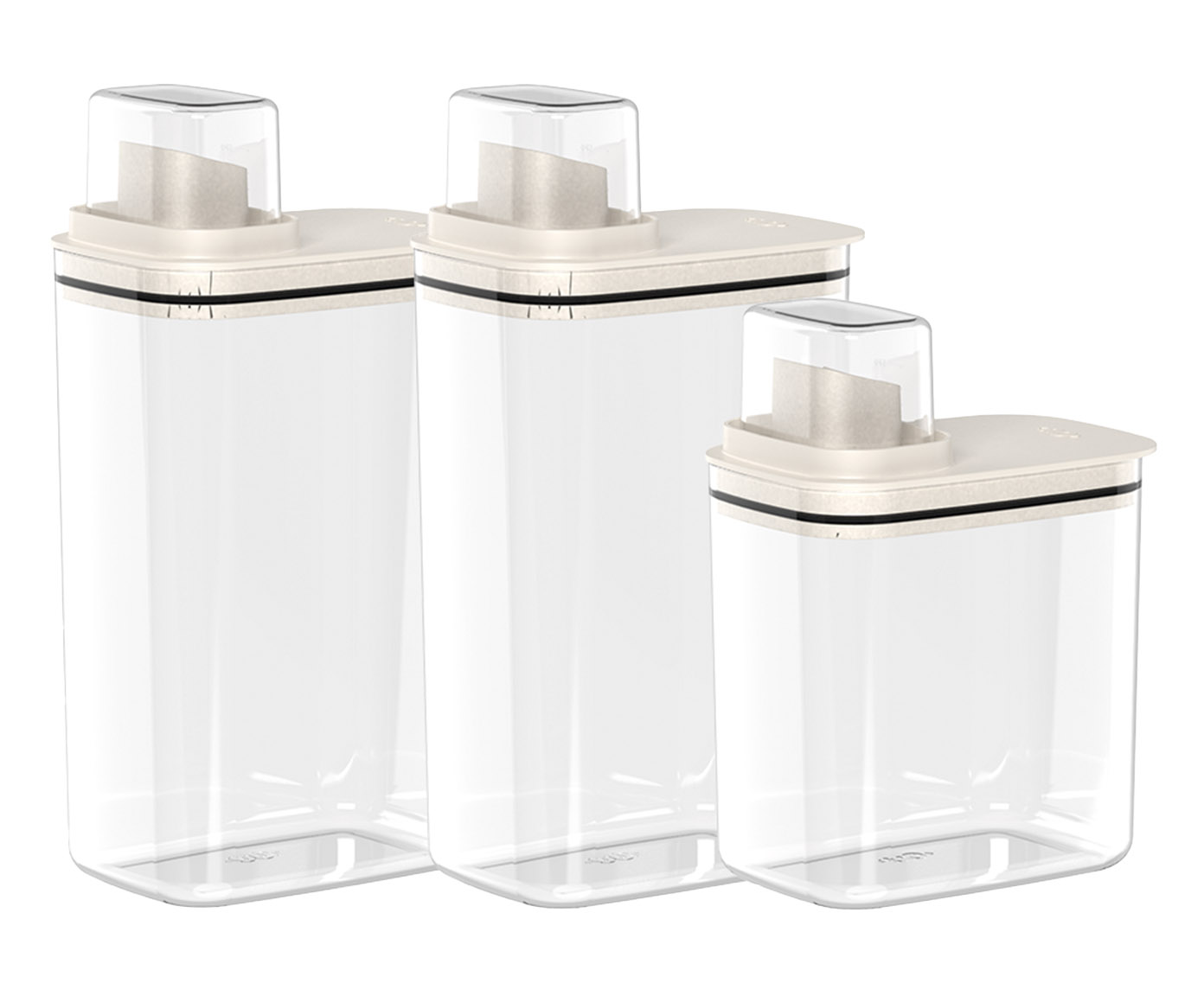 Jogo de Dispenser para Lavanderia Flow Bege - image 0