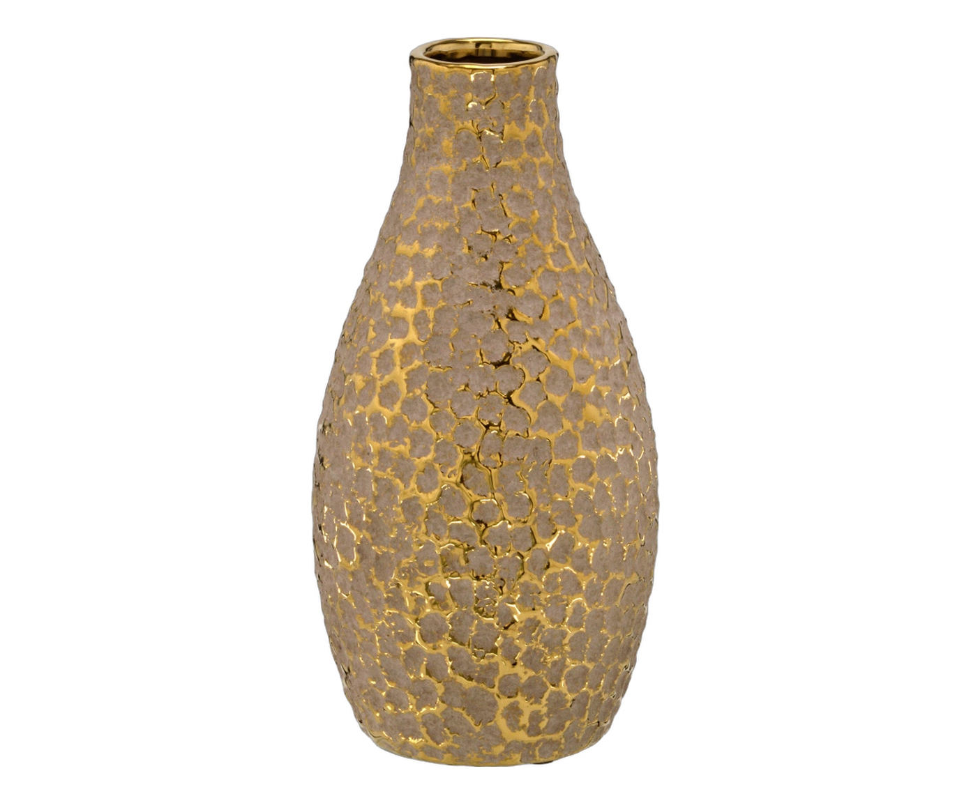 Vaso Decorativo Myraze Dourado e Marrom - image 0