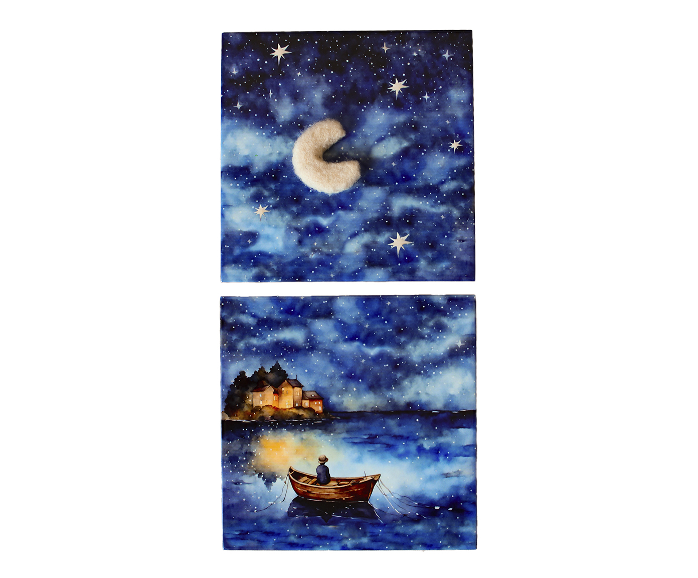 Conjunto de Azulejo Decorativo "Sonho Estrelado" - image 0