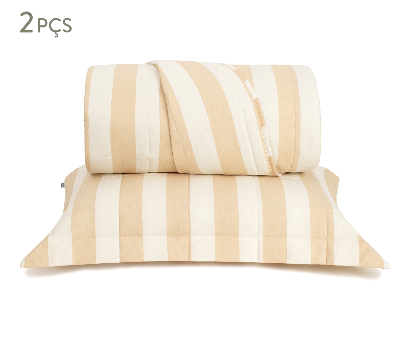 Jogo de Cobre-Leito Listras Bold Areia 200 Fios image number 1