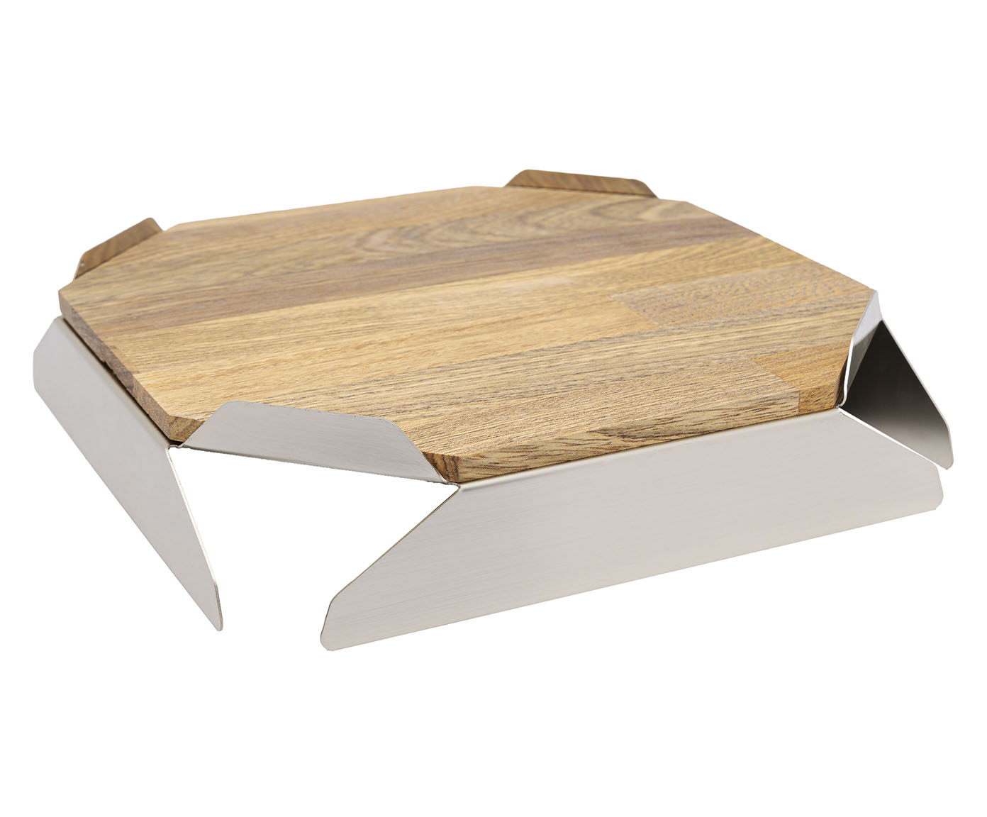 Centro de Mesa em Inox Champanhe Origami - image 0