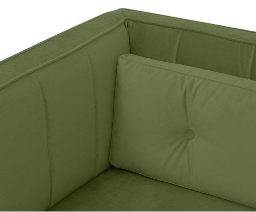 Sof&aacute; Day Bed Bergamo em Veludo - Verde image number 6