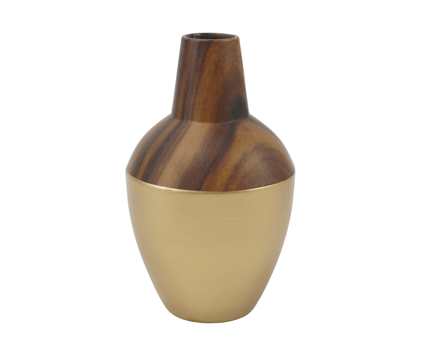 Vaso Lin Freij&oacute; com Pintura Dourada Pequeno - image 0