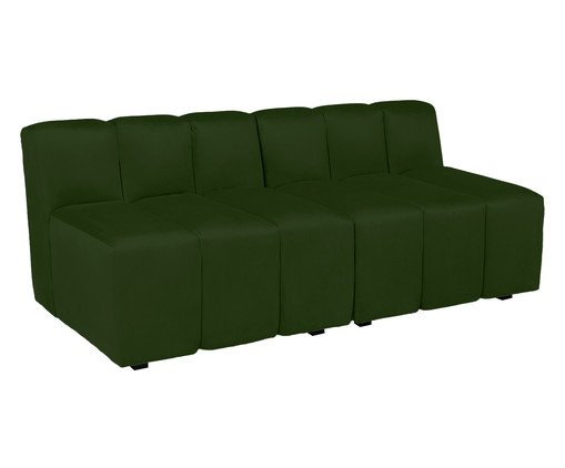 Jogo de Sof&aacute; em Veludo M&oacute;dulos Bud Verde III - image 1