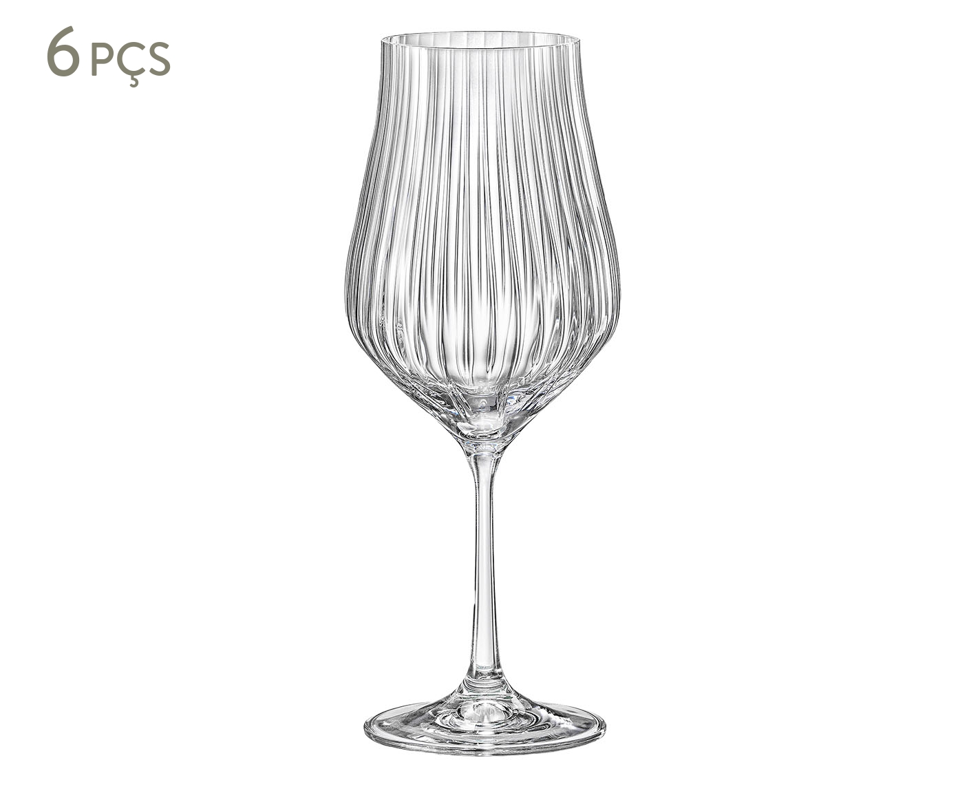 Jogo de Ta&ccedil;as para Vinho Tinto Tulipa Optic - image 0