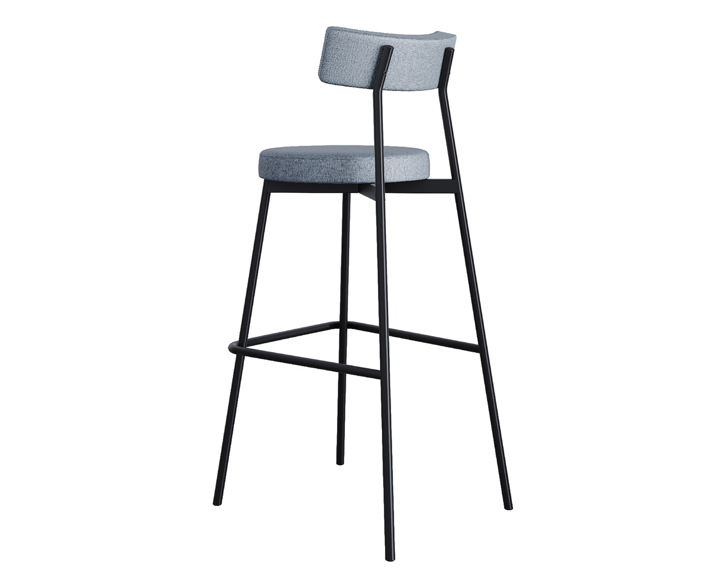 Banqueta Alta Stout Cinza Corriente - image 1