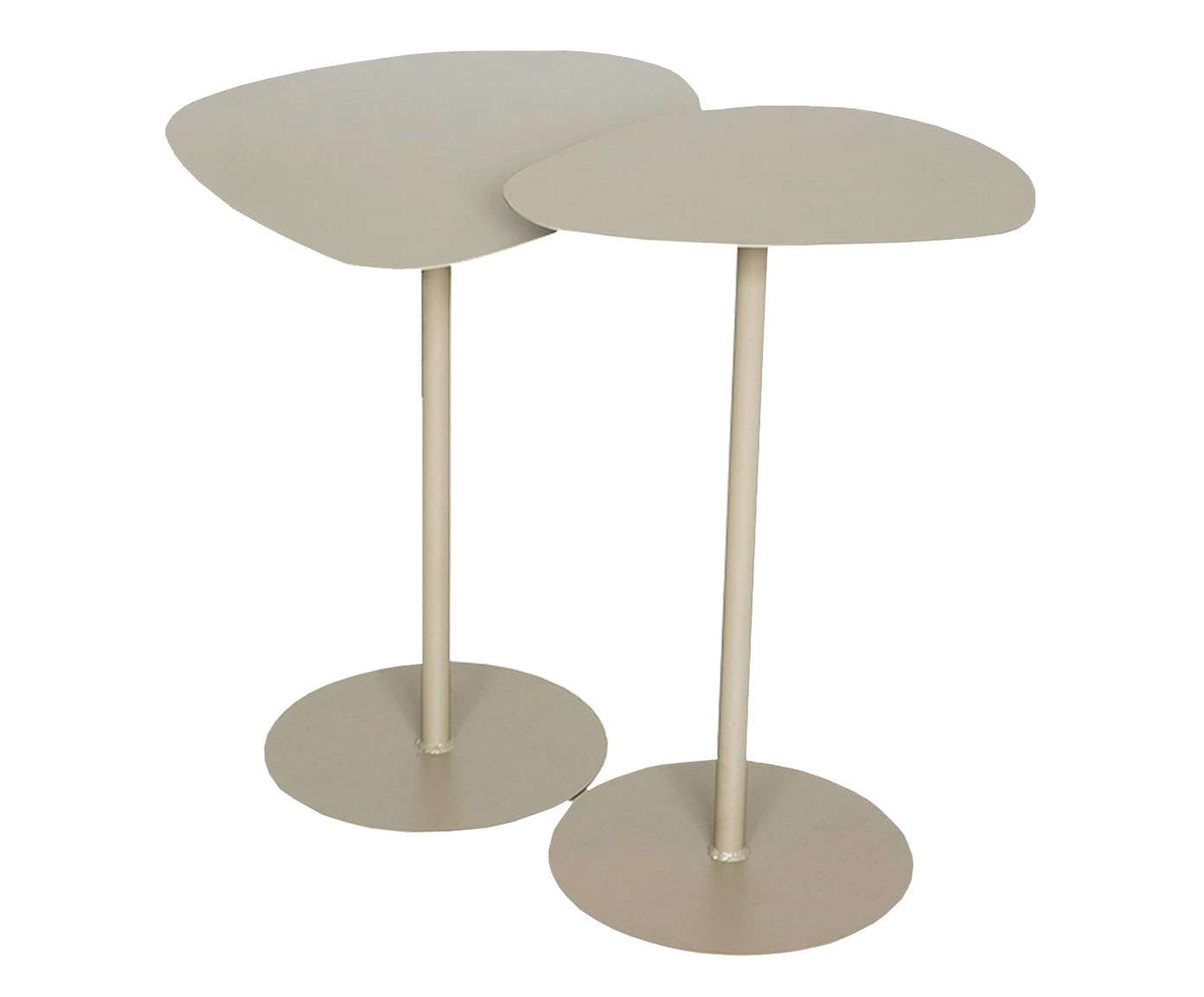 Conjunto de Mesas Laterais Organicas - Taupe - image 0