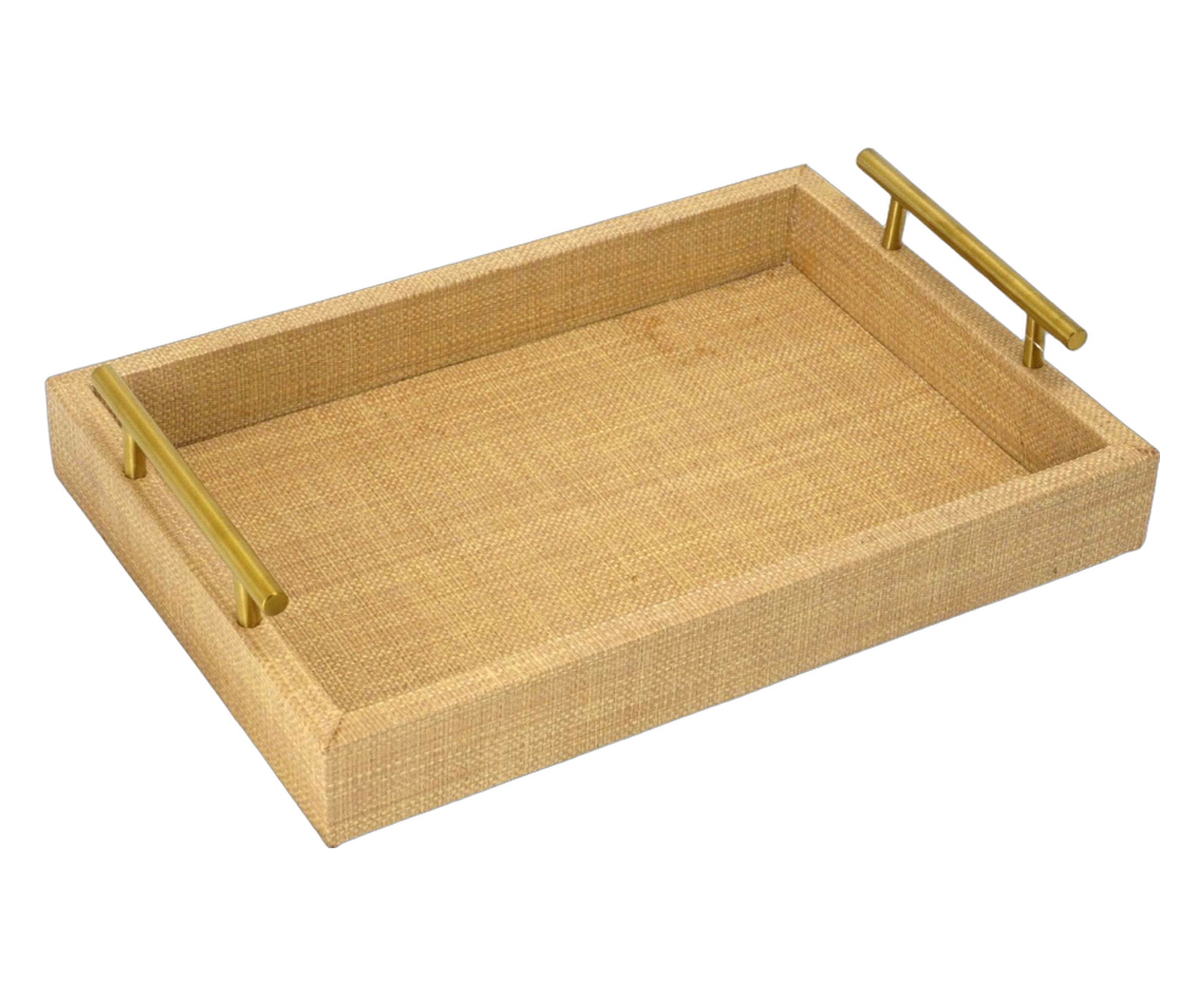 Bandeja Decorativa Platina Dourado e Marrom - image 0