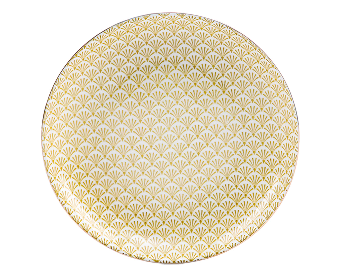 Prato para Sobremesa em Porcelana Elis - Amarelo - image 0