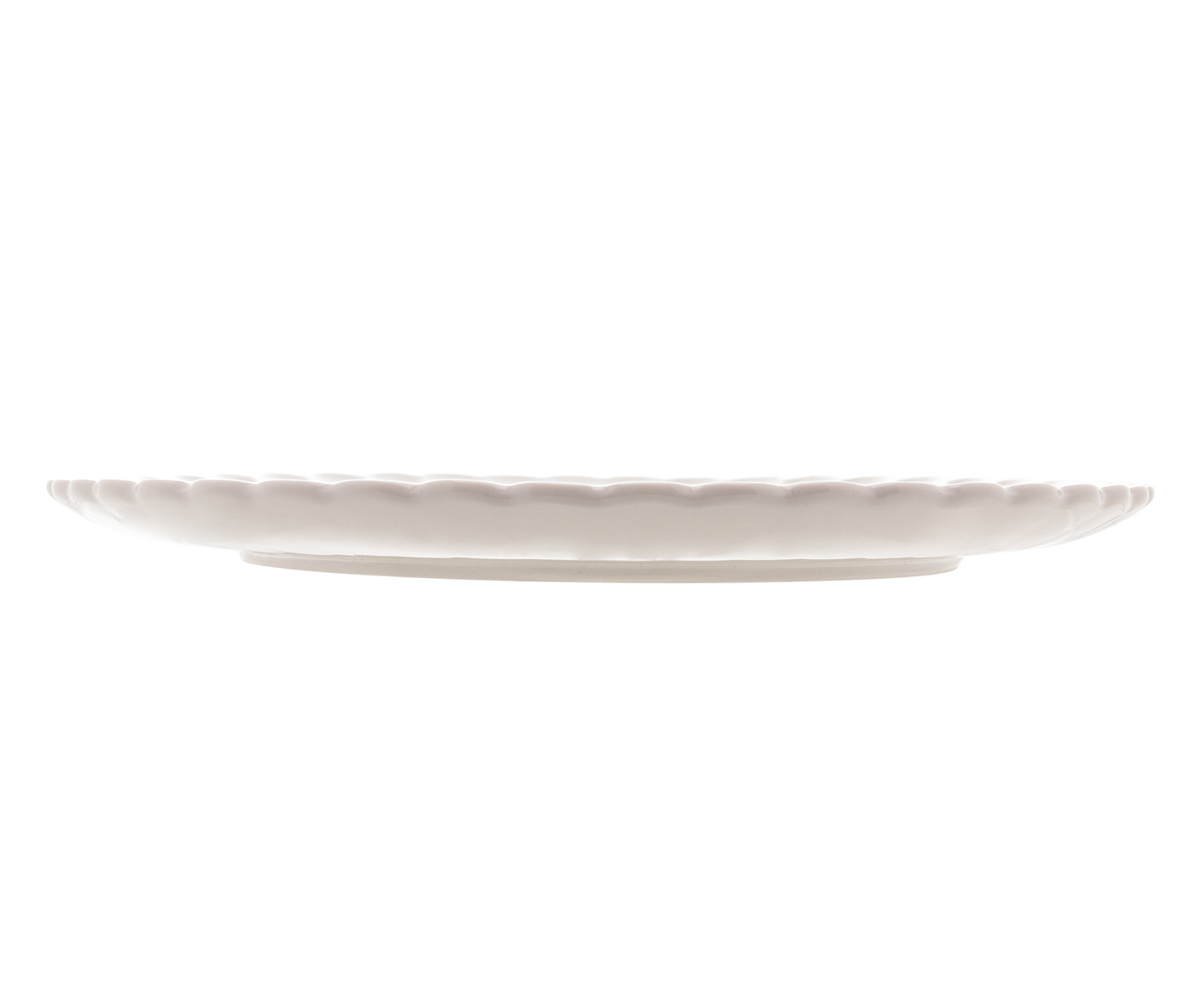 Jogo de Pratos Rasos em Porcelana P&eacute;tala Branca - image 1