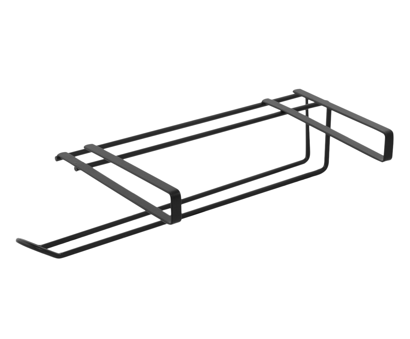 Suporte de Papel Toalha para Prateleira em Inox Preto - image 0