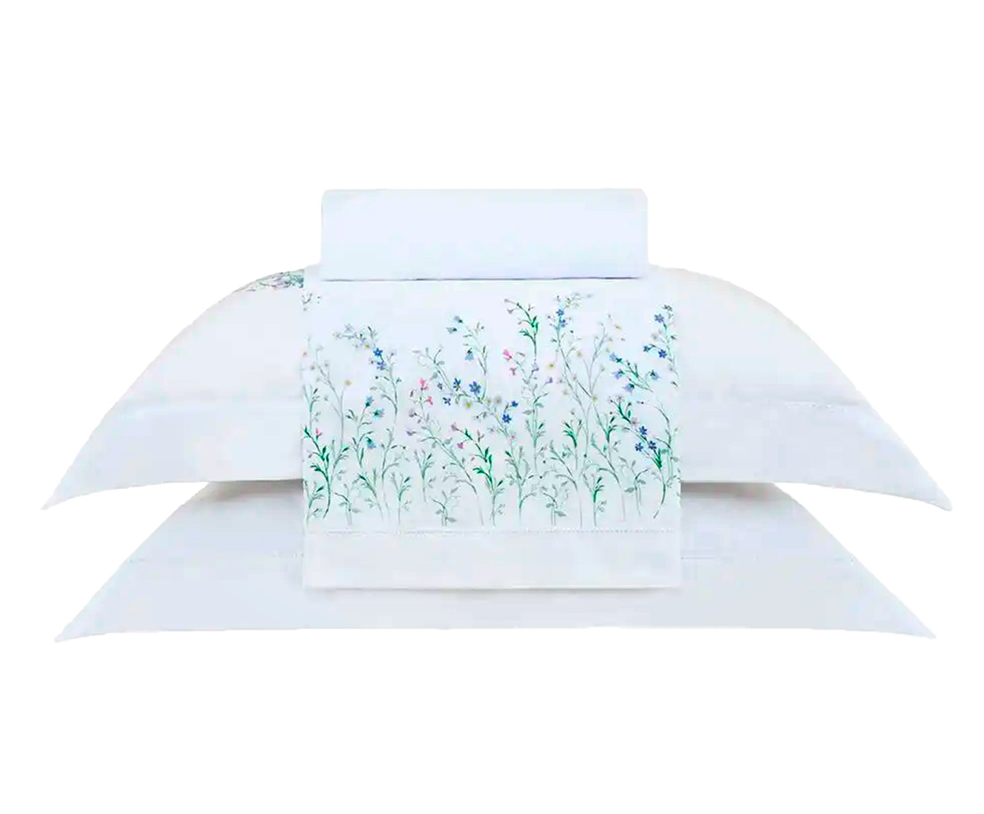 Jogo de Len&ccedil;ol Bud Vision Blue Daisy 300 Fios - image 1