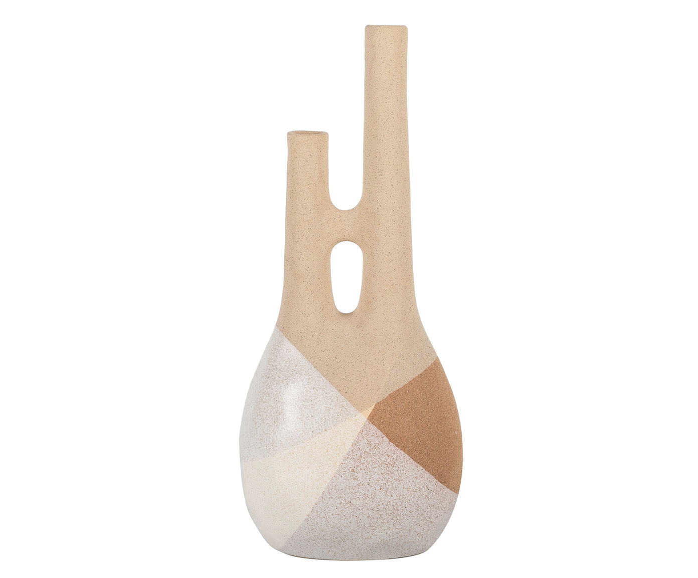 Vaso Quisukala Bege Natural e Marrom - image 0