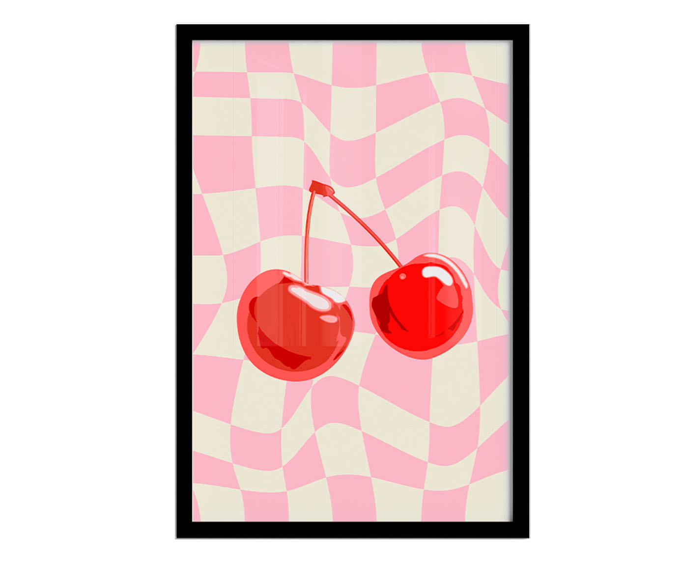Quadro Cherry com Moldura Preta - image 1