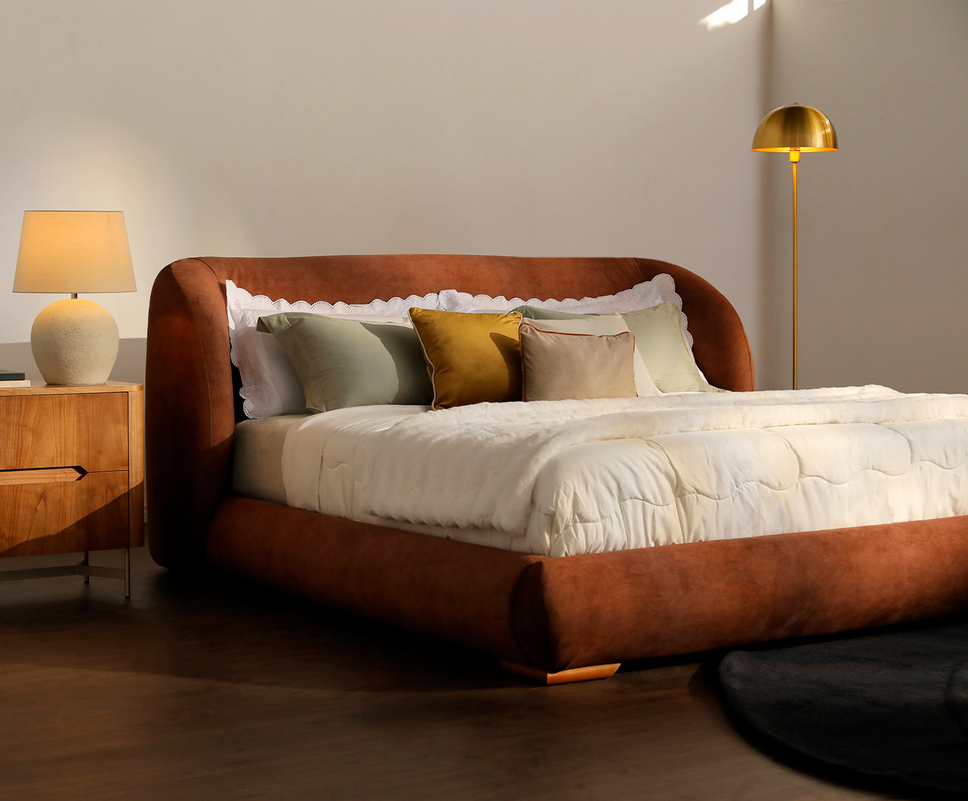 Cama Lumie Veludo Soft Tijolo image number 12