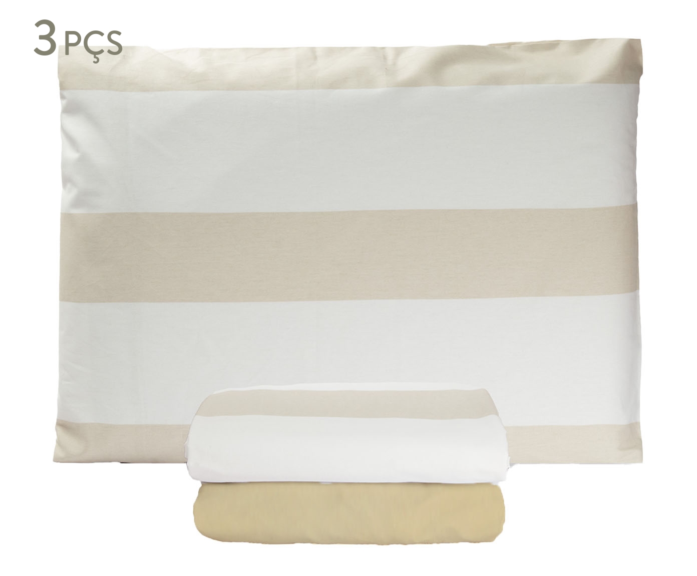 Jogo de Len&ccedil;ol Classic Tous Les Jours Estampado Listra Offwhite - image 0