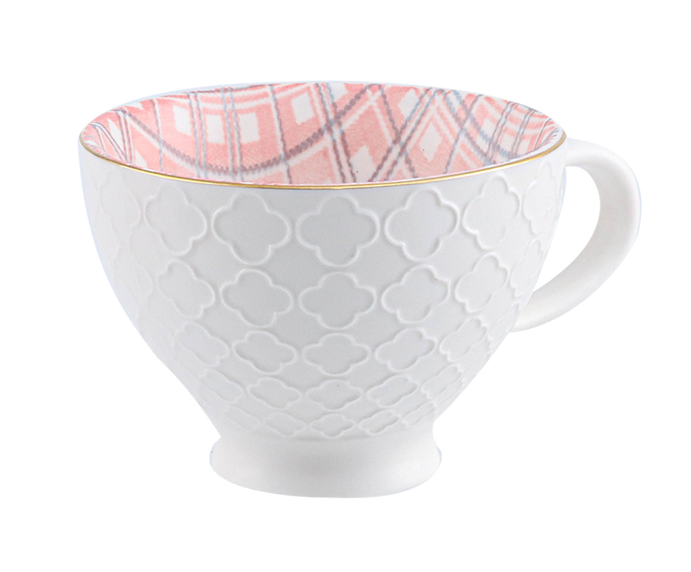 X&iacute;cara para Ch&aacute; em Porcelana Nati - Rosa image number 3