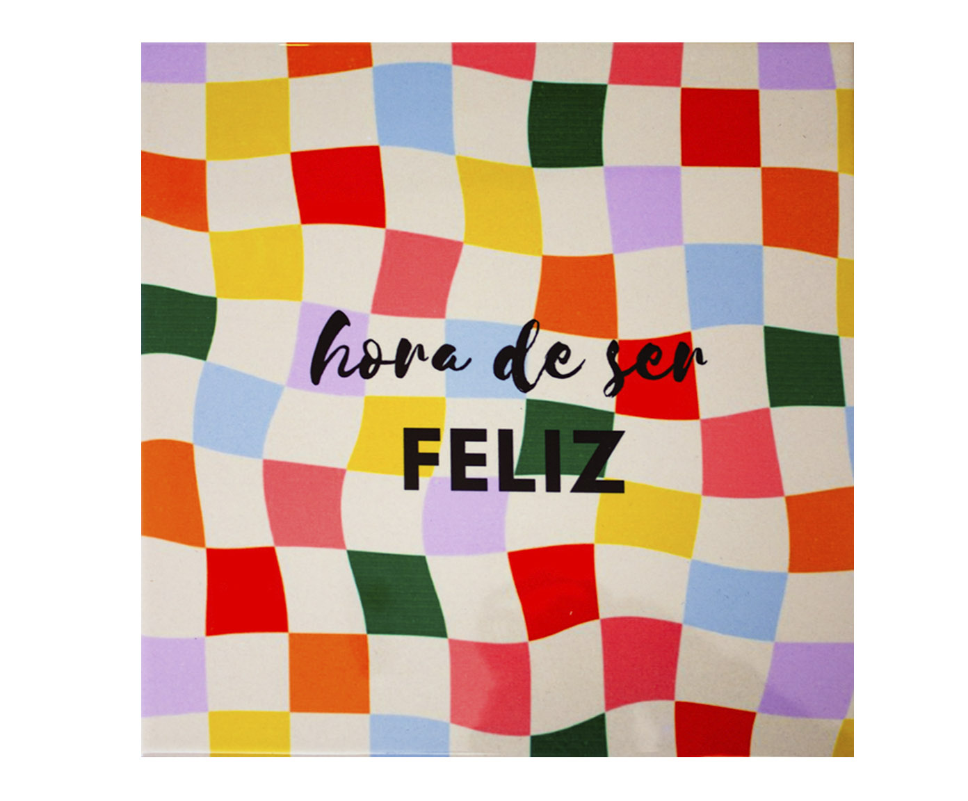 Azulejo Decorativo "Hora de Ser Feliz" - image 0