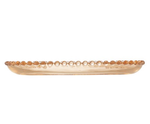 Travessa Oval para Servir em Cristal Pearl - &Acirc;mbar image number 2