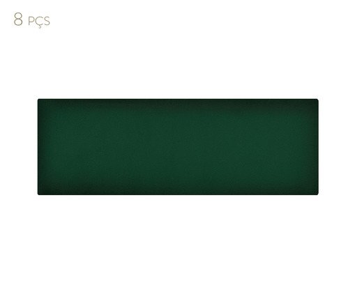 Cabeceira Modular em Veludo Duni Linear - Esmeralda image number 2