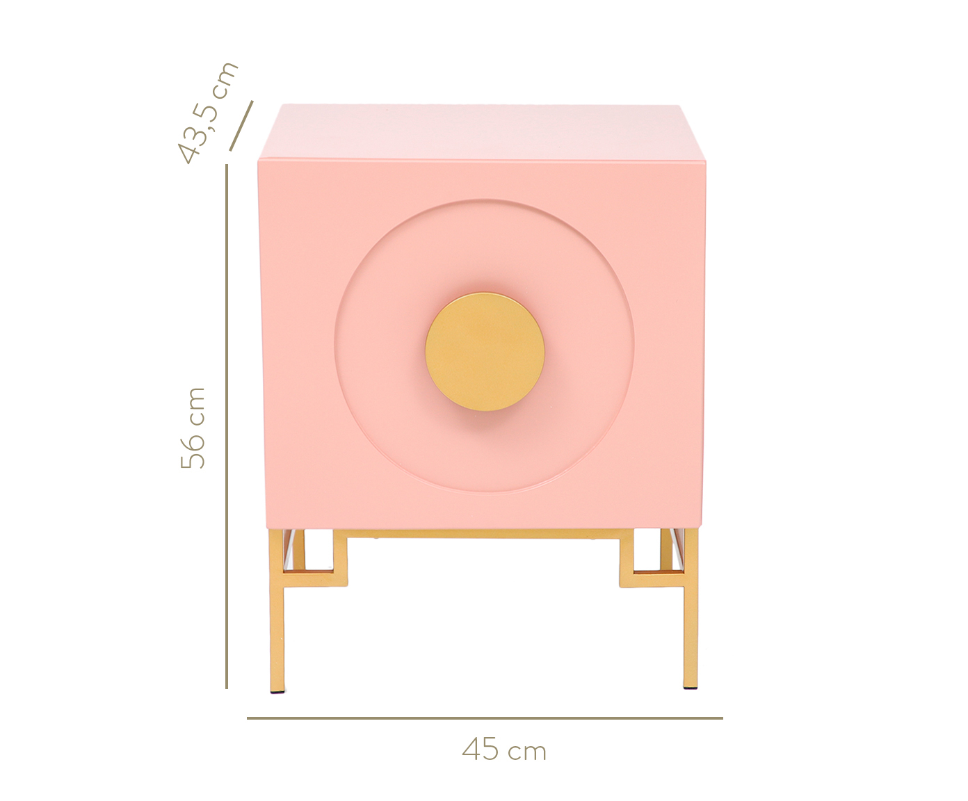 Mesa de Cabeceira Cerchio D'Oro Star Blush - Rosa image number 11