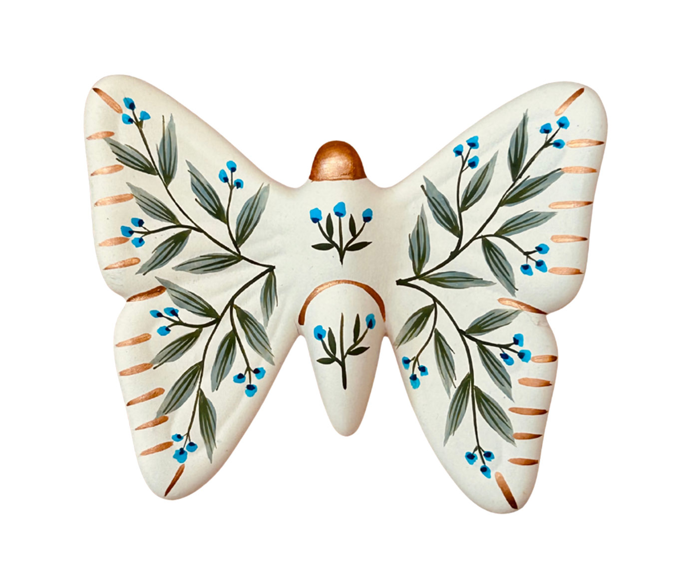Enfeite de Parede Borboleta Floral Azul - image 0