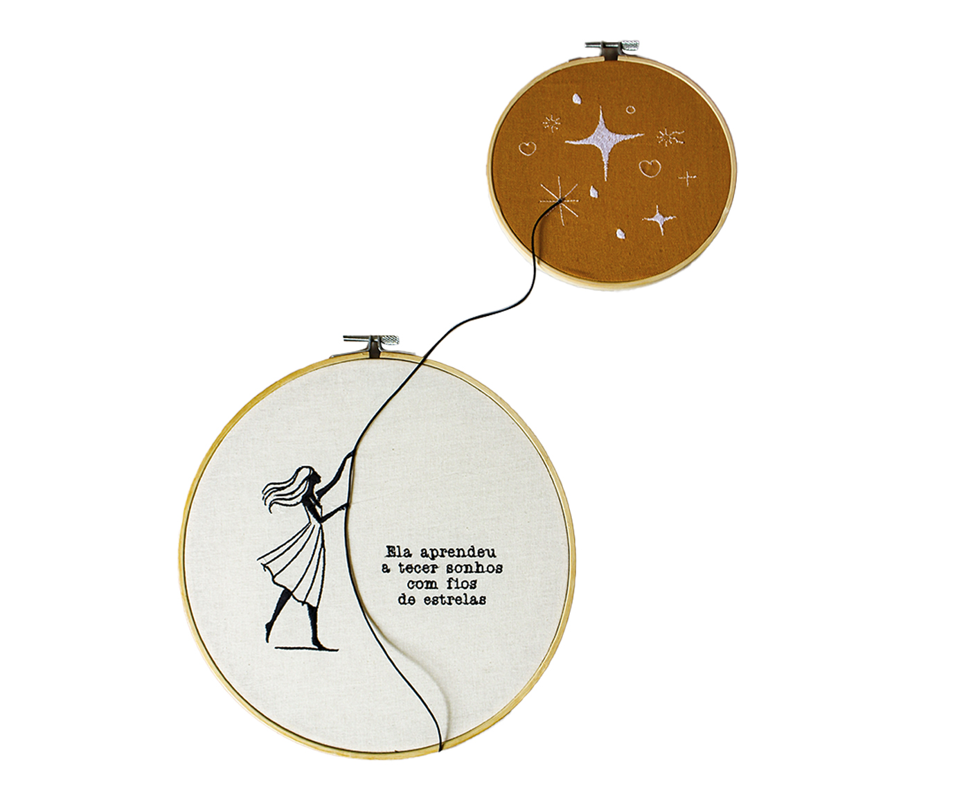 Jogo de Bordado Decorativo "Tecer com Fios de Estrelas" - image 0