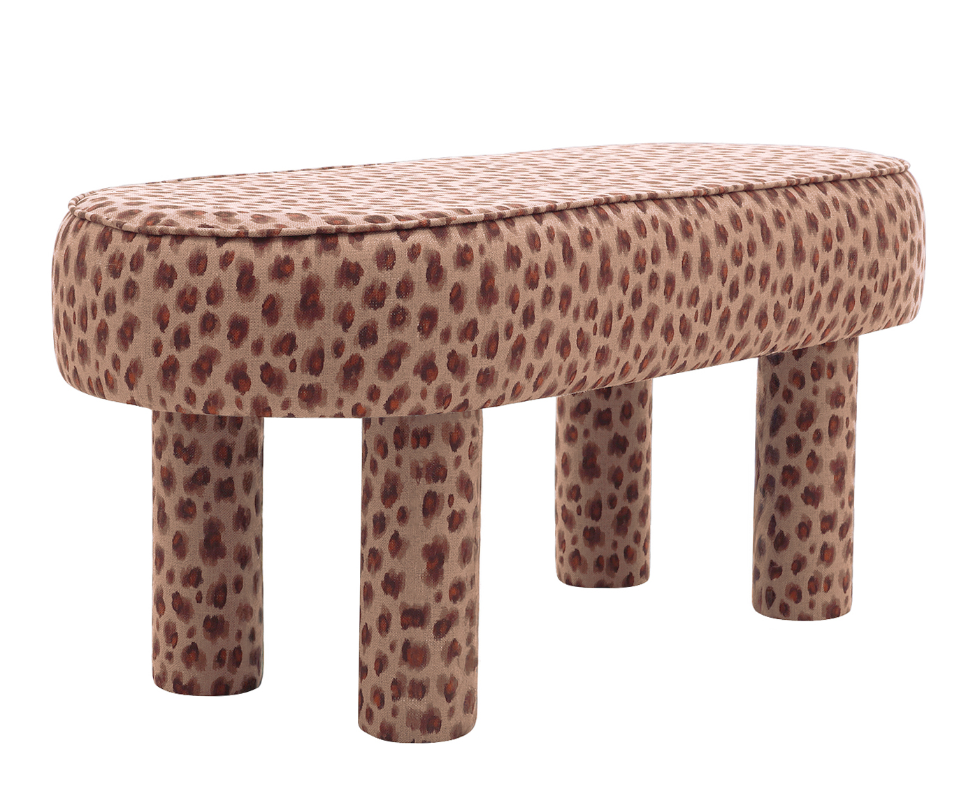 Puff Oval Bold Estampado On&ccedil;a - image 0