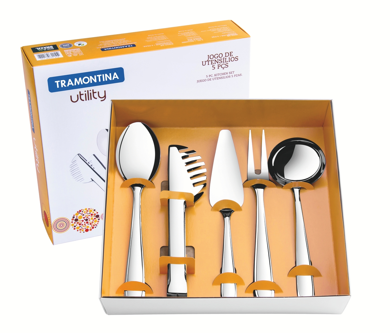 Jogo de Utens&iacute;lios em Inox Millie - Prata - image 1