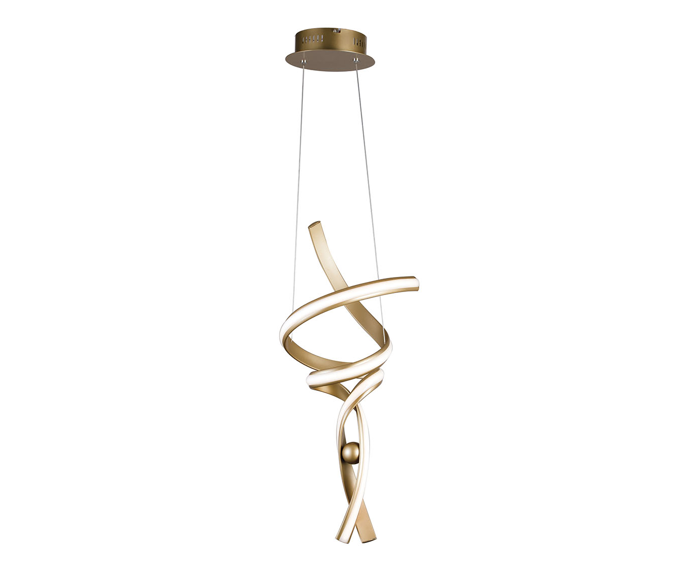 Pendente 30W Fluire Dourado - image 0