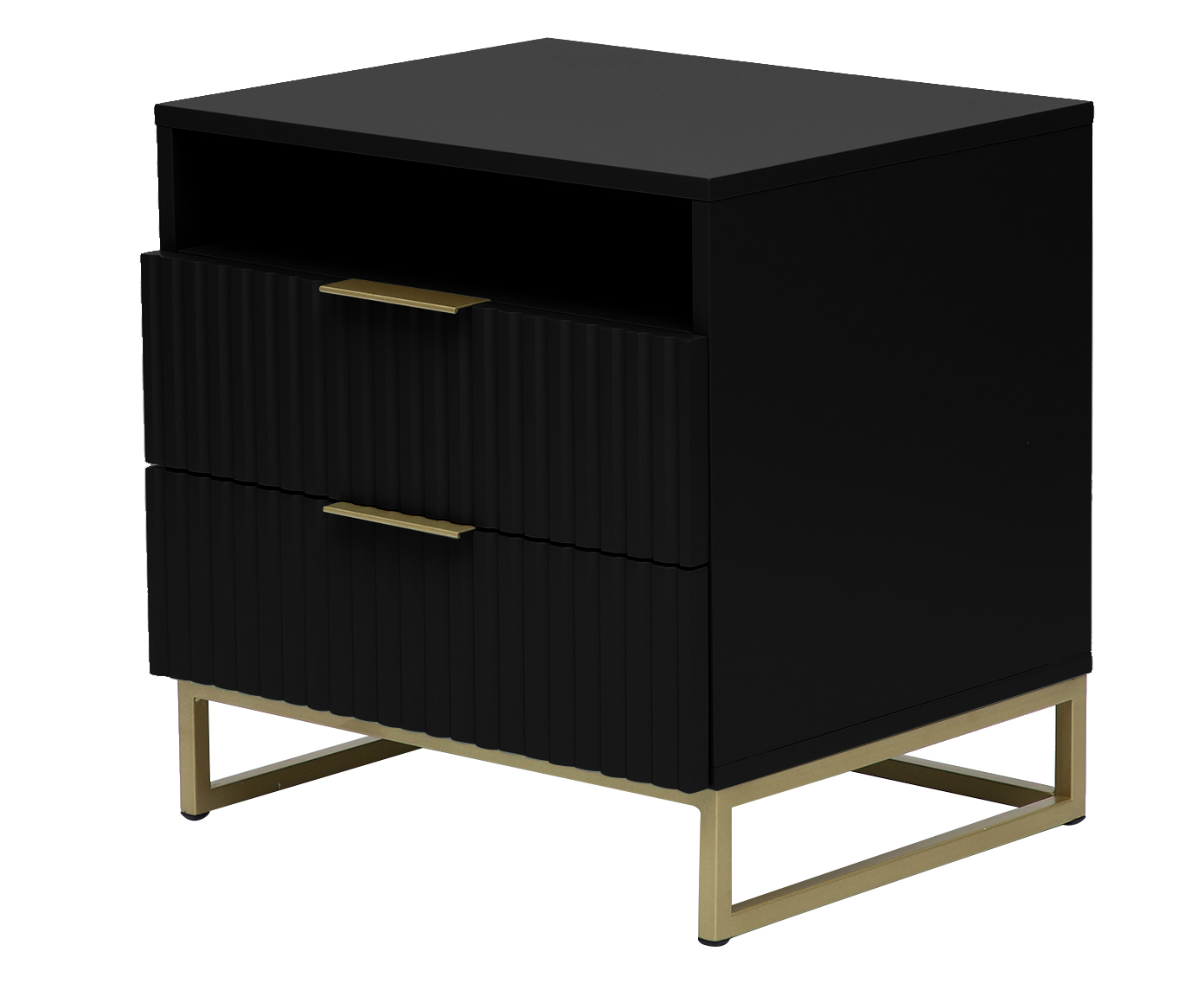 Mesa de Cabeceira Ondulada Preto - image 0