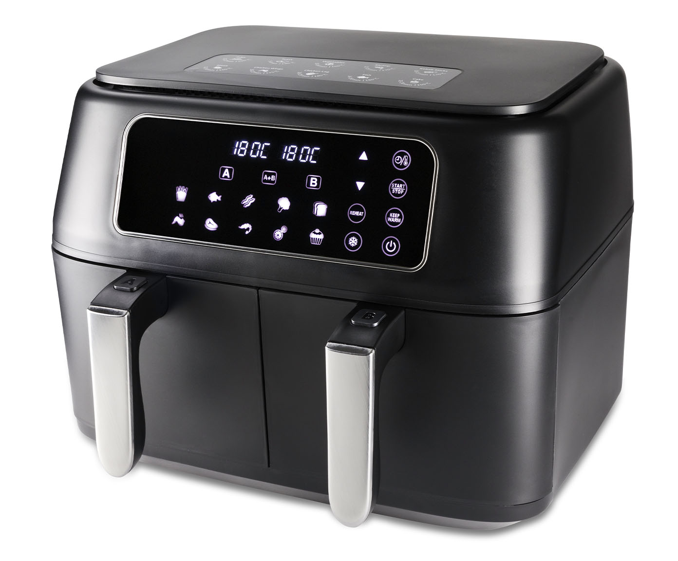 Air Fryer com Duas Cestas Hamilton Beach Preta image number 2