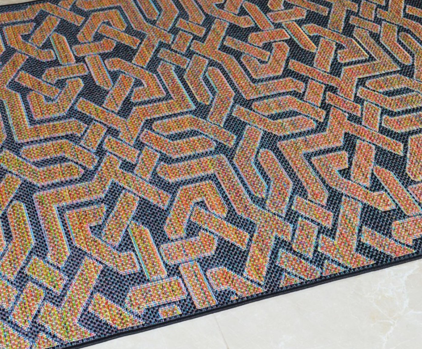 Tapete Pequeno em Sisal Unique Lisboa Discerning Preto image number 4