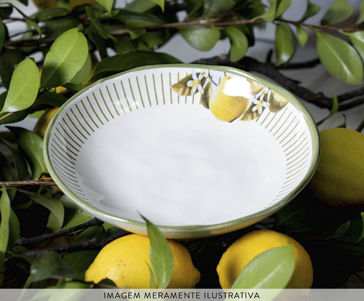 Jogo de Pratos Fundo Bio Lemon Frutas - image 1