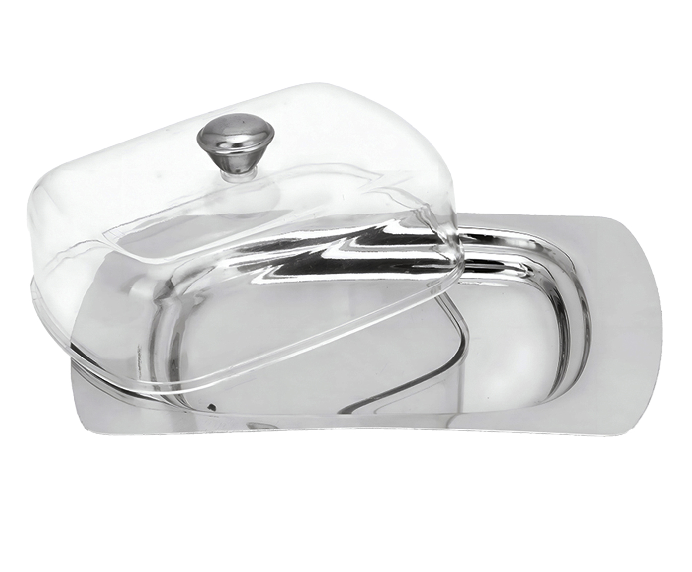 Mantegueira Com Prato Inox Smooth - 18,5X5,5X12,5cm - image 0