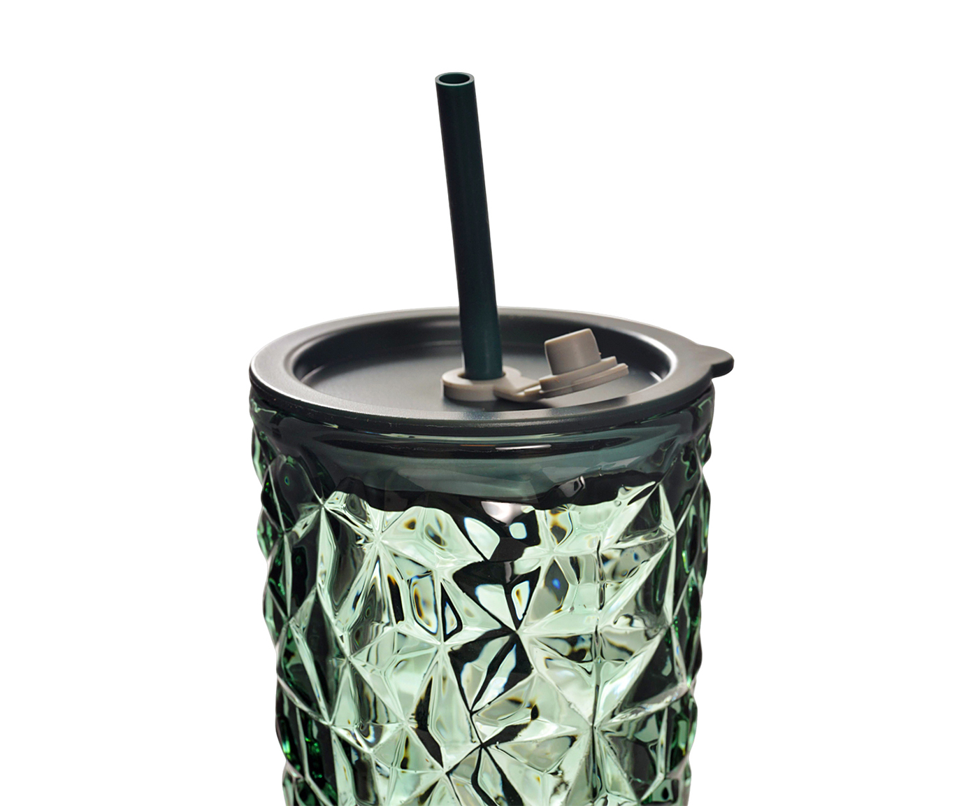 Copo com Tampa e Canudo Lucky Verde - 420 ml - image 1
