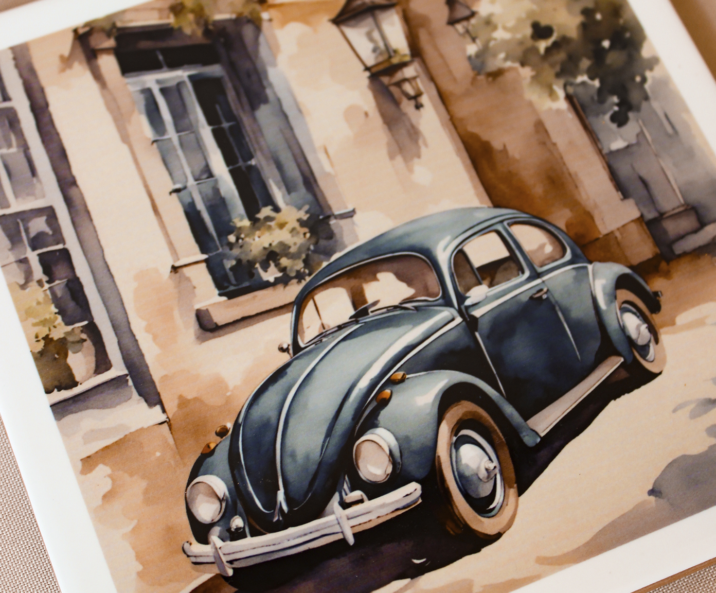 Azulejo Decorativo "Retrato de um Fusca" - image 1
