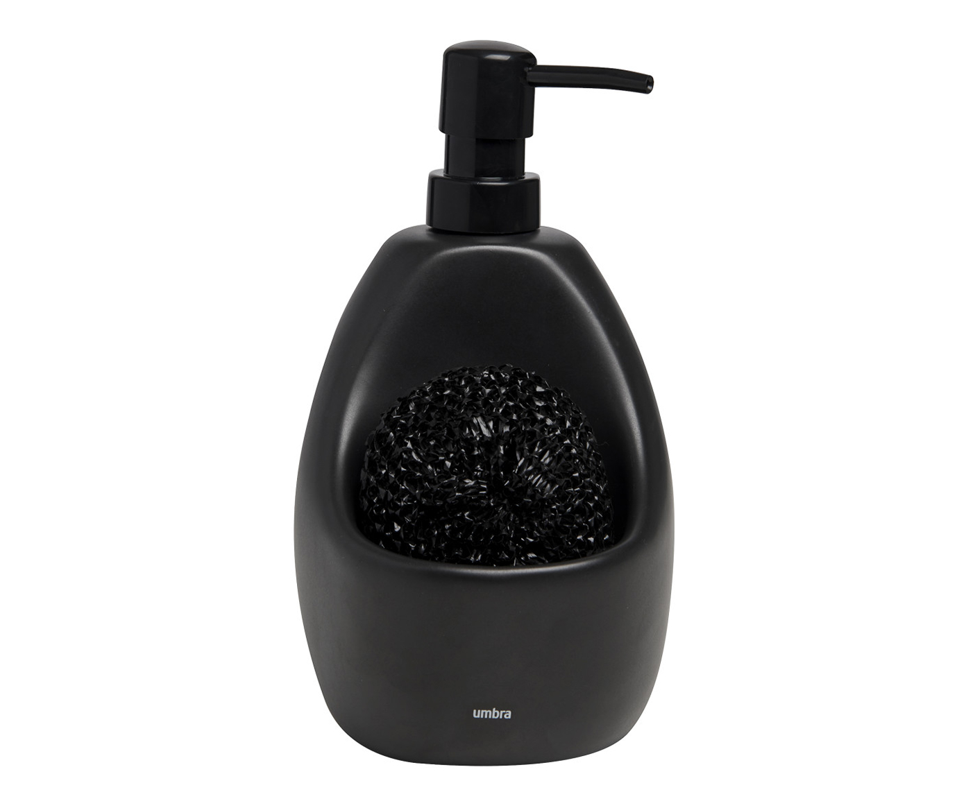 Dispenser para Detergente com esponja Joyce - Preto - image 0
