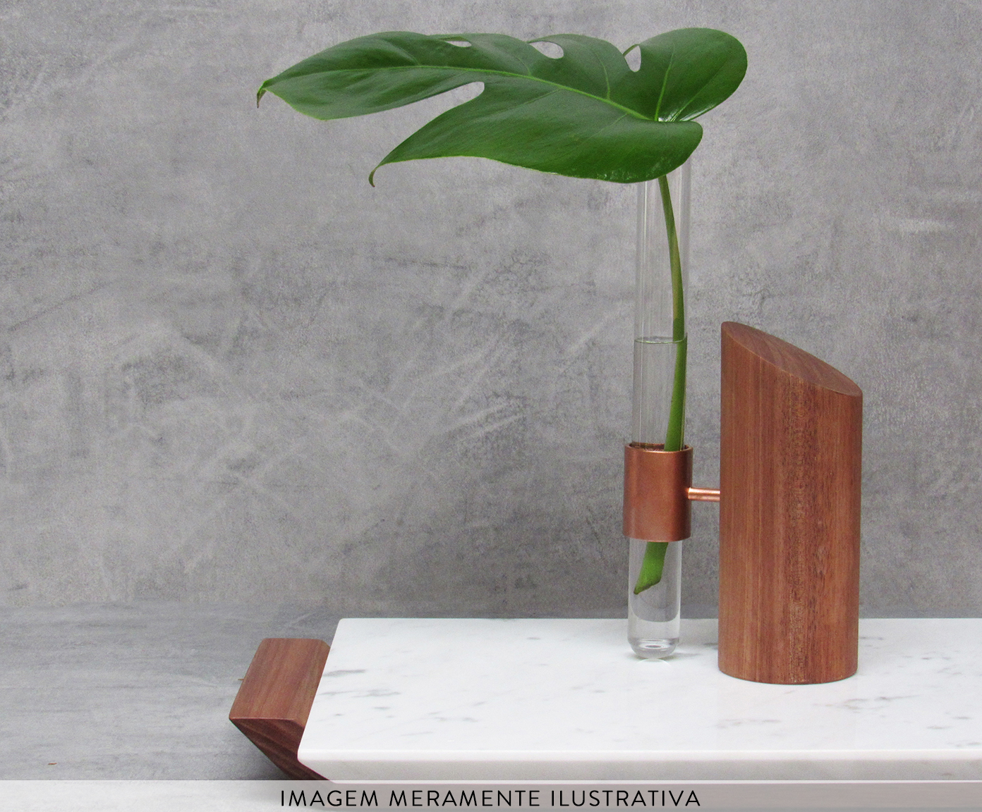 Vaso Leaf Acobreado - image 1