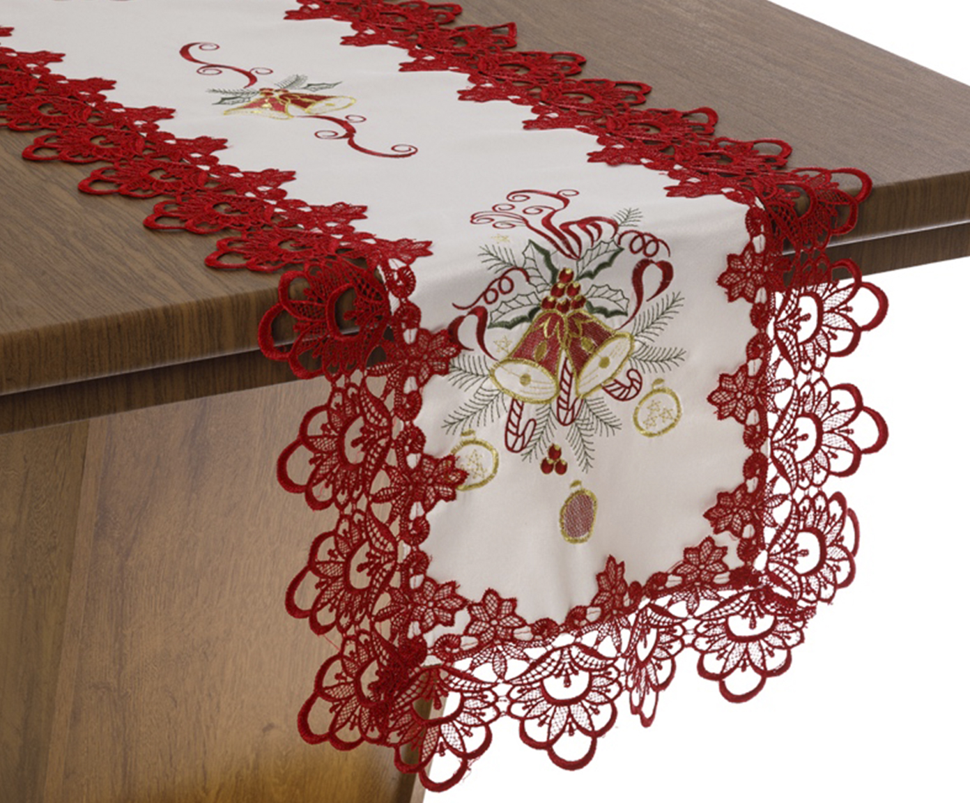 Caminho de Mesa Natal Vermelho - image 0