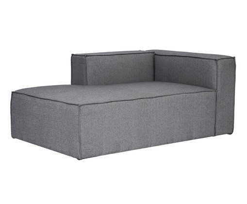 Sof&aacute; M&oacute;dulo Chaise Esquerdo Mensa Cinza Claro image number 2