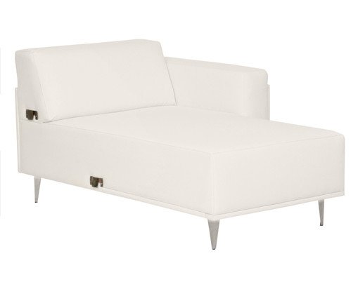 Sof&aacute; Modular com Chaise Esquerda Antonio Ch&aacute; Branco image number 4