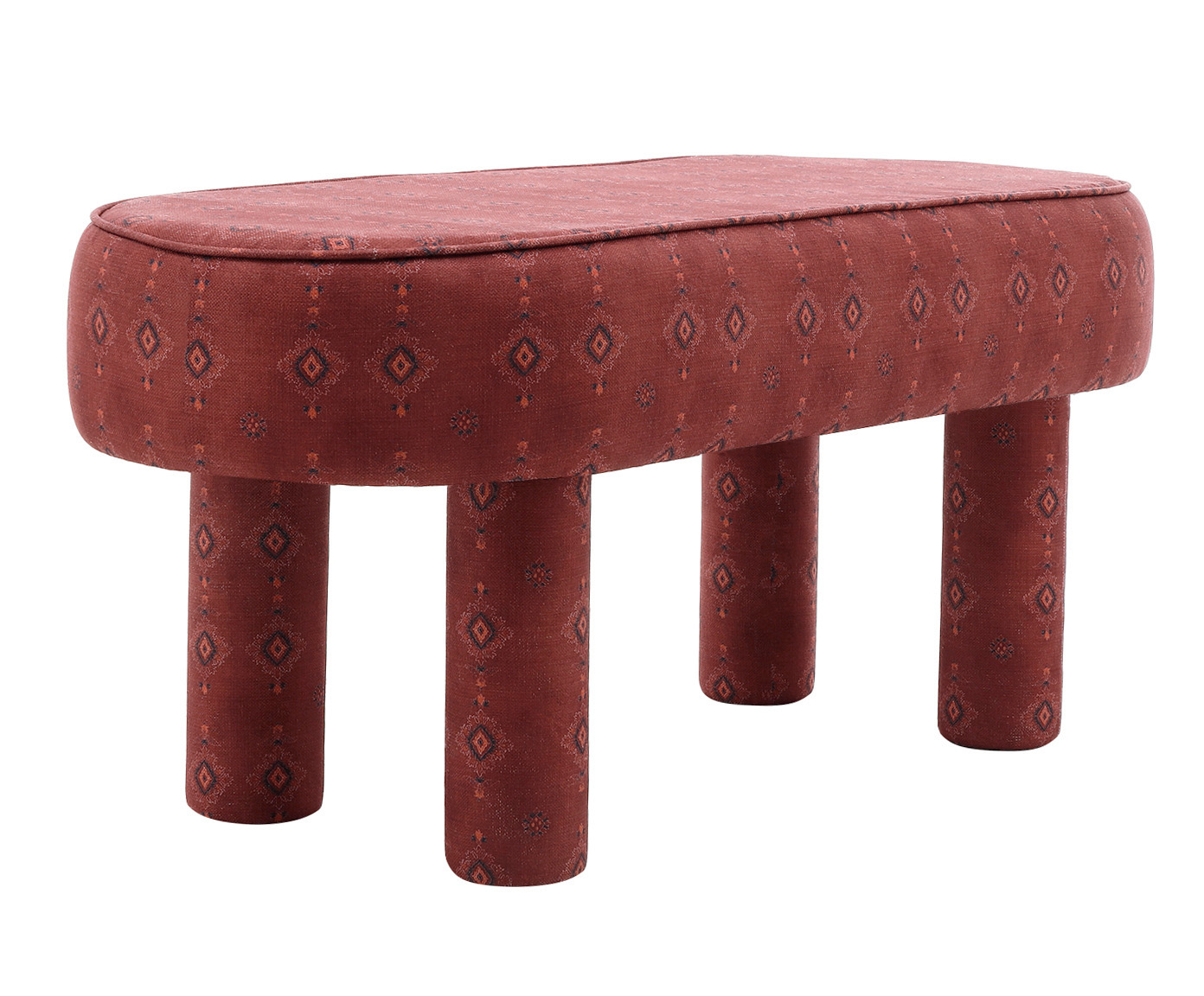 Puff Oval Bold Estampado Boho - image 0