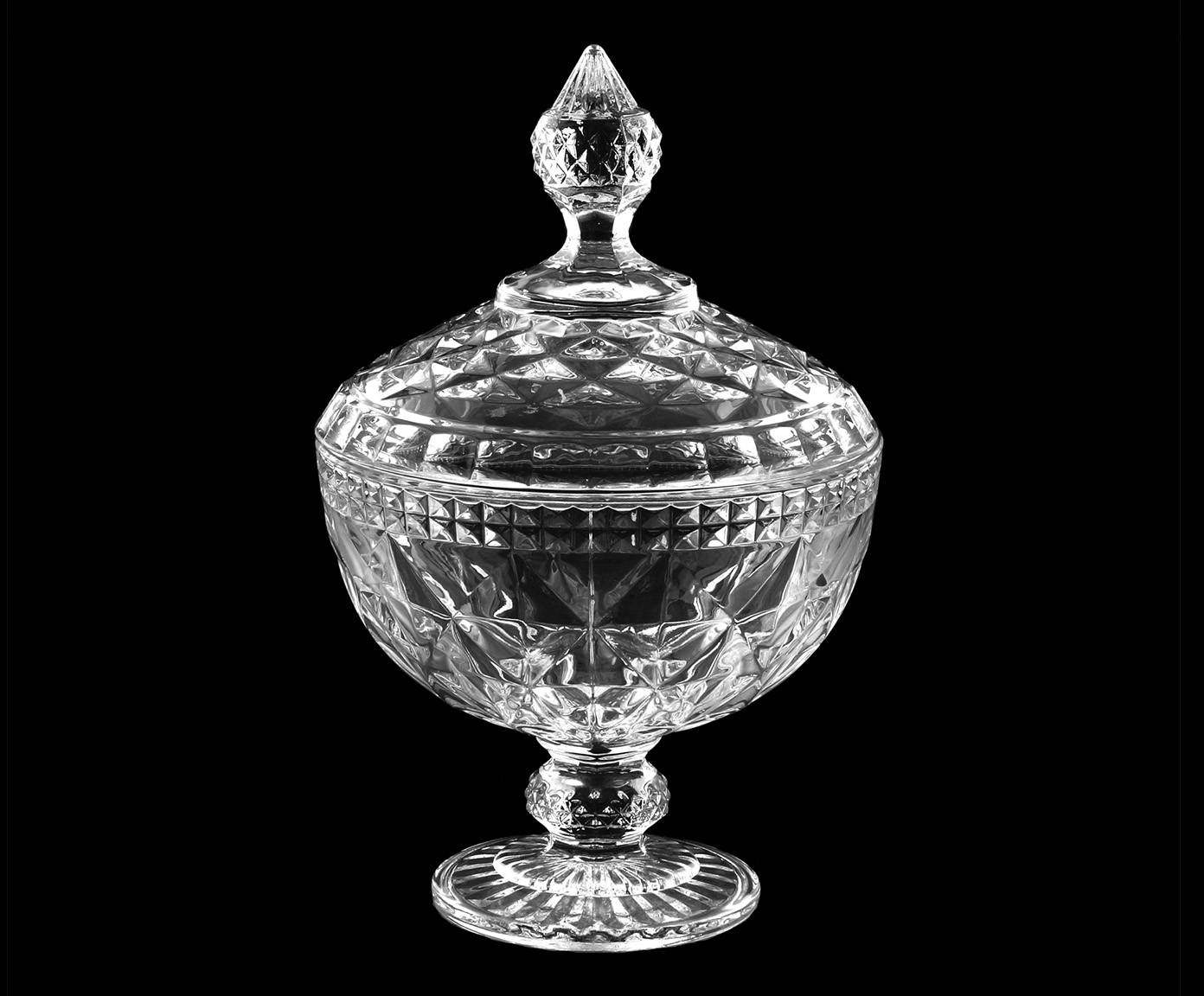 Bomboniere em Cristal Diamond Transparente image number 4