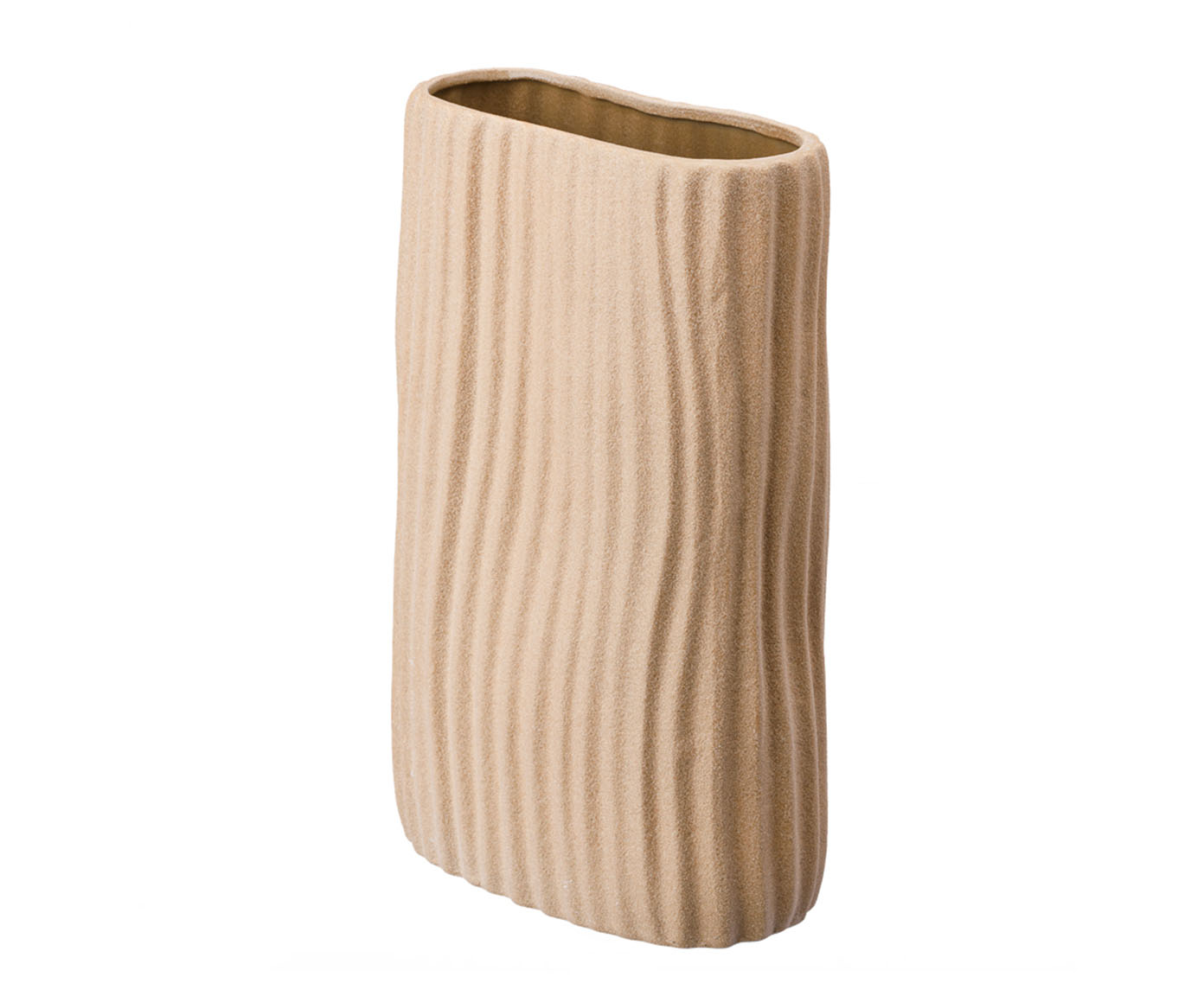 Vaso Cer&ecirc;mico Listras Bege - image 0
