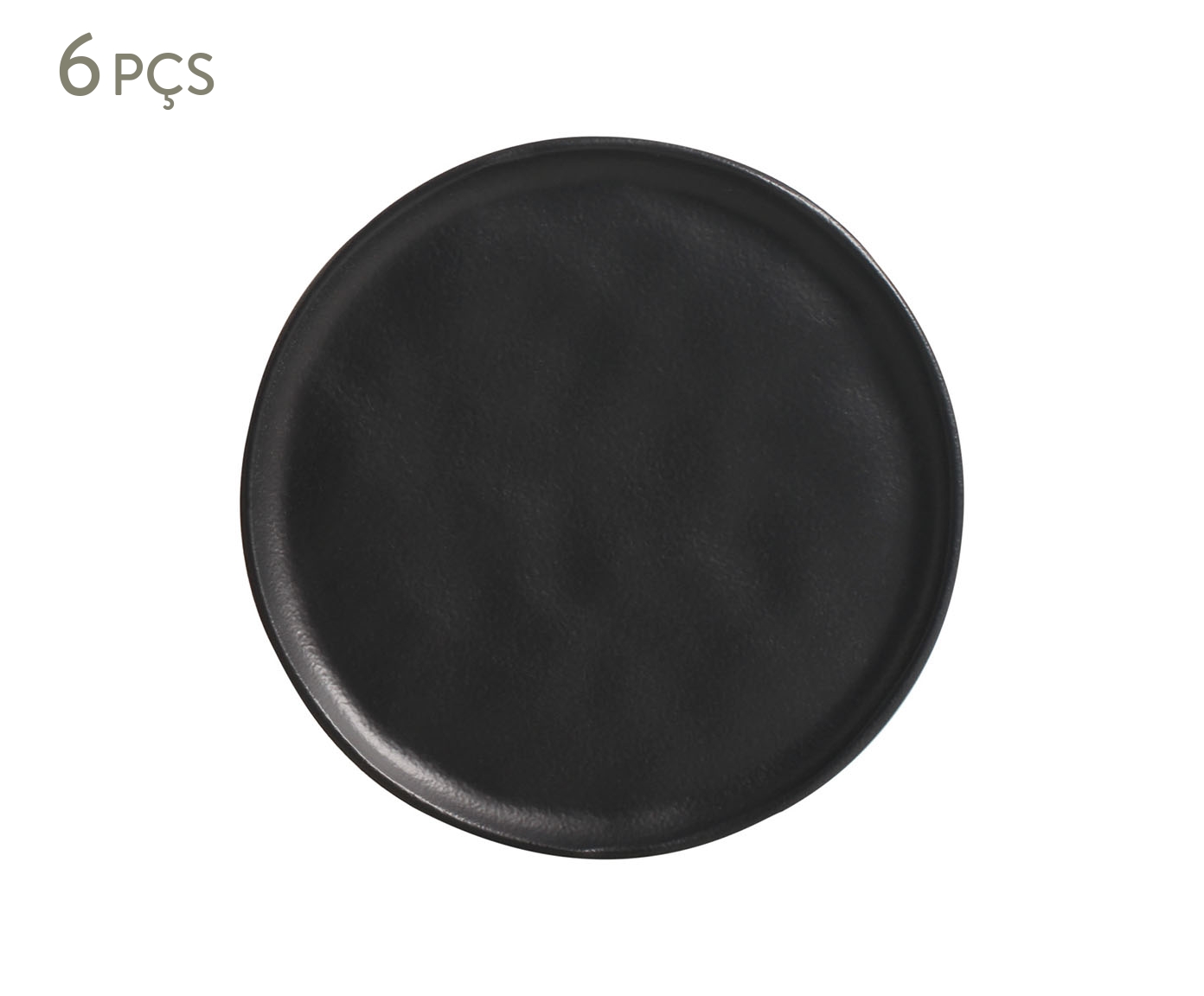Jogo de Pratos para Sobremesa Bio Matte Preto - image 0